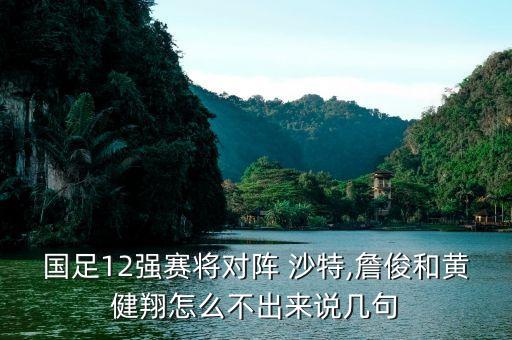 國足12強賽將對陣 沙特,詹俊和黃健翔怎么不出來說幾句