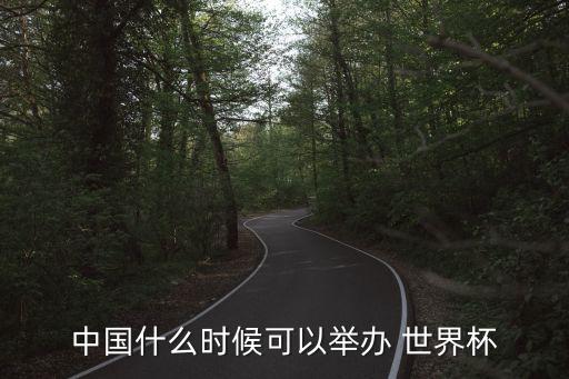 中國什么時候可以舉辦 世界杯