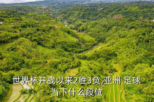 世界杯開(kāi)戰(zhàn)以來(lái)2勝3負(fù),亞洲 足球當(dāng)下什么段位