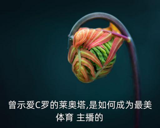 曾示愛C羅的萊奧塔,是如何成為最美體育 主播的