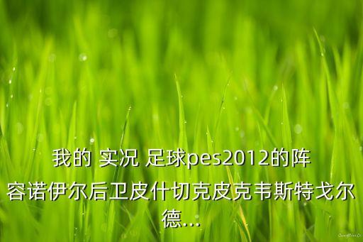 我的 實(shí)況 足球pes2012的陣容諾伊爾后衛皮什切克皮克韋斯特戈爾德...