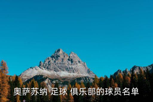 奧薩蘇納 足球 俱樂部的球員名單