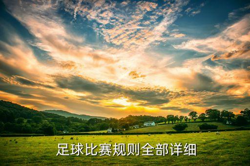  足球比賽規(guī)則全部詳細