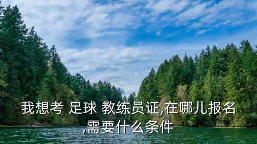 我想考 足球 教練員證,在哪兒報(bào)名,需要什么條件