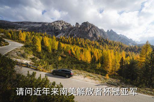 請問近年來南美解放者杯冠亞軍