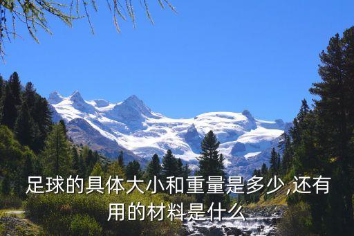  足球的具體大小和重量是多少,還有用的材料是什么