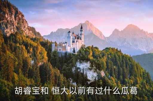 胡睿寶和 恒大以前有過什么瓜葛