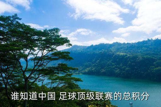 誰知道中國 足球頂級聯(lián)賽的總積分