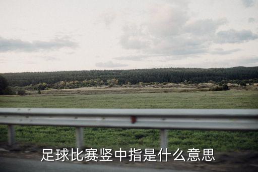 足球比賽豎中指是什么意思