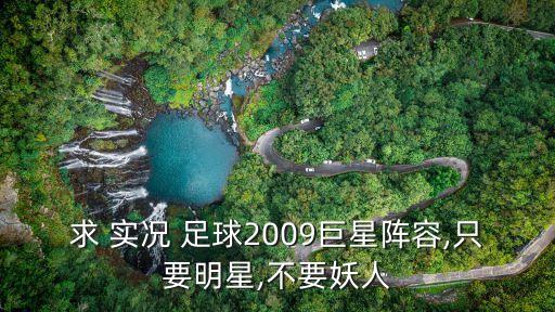 求 實況 足球2009巨星陣容,只要明星,不要妖人