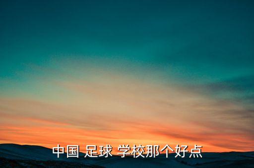 中國 足球 學(xué)校那個(gè)好點(diǎn)